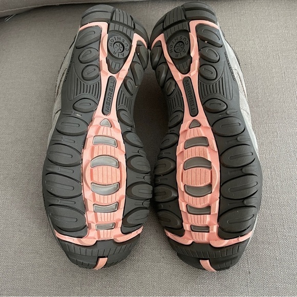 Merrell Alverstone Hiking Shoes Aluminum Grey Pink Low Lace Up Women’s Size 8.5 - Picture 5 of 9